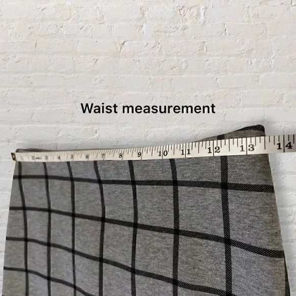 NWT LOFT Grey Windowpane Sweater & Skirt Set Size XXSP - Picture 6 of 10